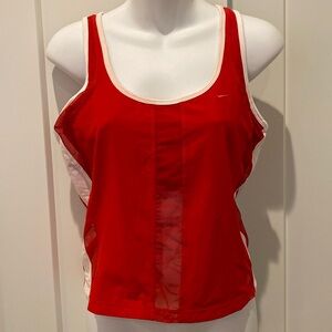Nike Athletic Tank Top  Dri-Fit  Bright Red
